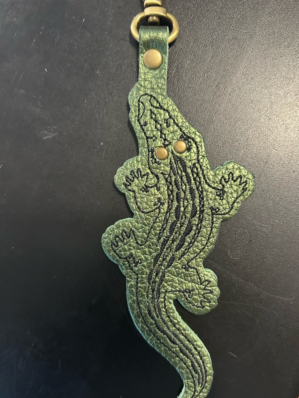 Portland Leather- Gator Keychain (Florida flair)